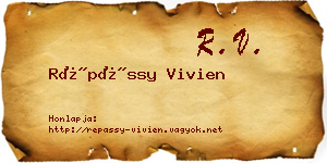 Répássy Vivien névjegykártya